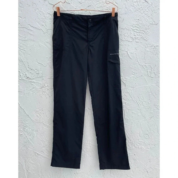 Columbia Performance Womens Fishing Gear Omni Shade Outdoor Pants Black Sz 8 - Picture 1 of 8